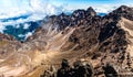 Crater of the active volcano Guagua Pichincha