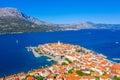 Panorama of Croatian town Korcula