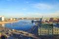 Panorama of the cruiser Aurora in St. Petersburg