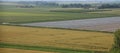 panorama of cultivated fields in the vast Po Valley in central I Royalty Free Stock Photo