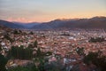 Panorama of Cusco city Royalty Free Stock Photo