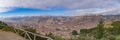 A Panorama of Cusco, Peru from high on the ridge Royalty Free Stock Photo