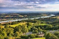 Panorama of Danube River Valley