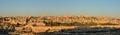 Panorama. Dawn on the Temple Mount in Jerusalem