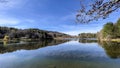 panorama del lago Calamone al monte Ventasso a REggio Emilia italia