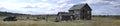 Panorama of Derelict Homestead and Horse Barn