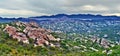 Panorama of Desert des Agriates in Northern Corsica Royalty Free Stock Photo