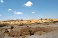 Panorama of the desert village of Matmata Royalty Free Stock Photo