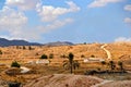 Panorama of the desert village of Matmata - Tunisia Royalty Free Stock Photo