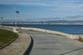 Panorama with promenade alley