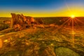 Panorama Devils Marbles sunset