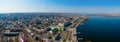 Panorama of the Dnieper city with a view of the river Royalty Free Stock Photo