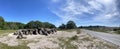 Panorama from Dolmen around the Havelterberg Royalty Free Stock Photo