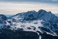 Panorama of Dolomites Alps, Val Gardena, Italy