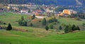 Panorama of Donovaly ski resort on summer