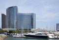 Panorama of Downtown and Marina at the Pacific, San Diego, California Royalty Free Stock Photo