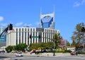 Panorama of Downtown Nashville, the Capital City of Tennessee