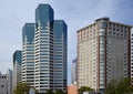 Panorama of Downtown San Diego at the Pacific Ocean, California Royalty Free Stock Photo