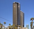 Panorama of Downtown San Diego at the Pacific Ocean, California Royalty Free Stock Photo