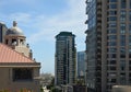 Panorama of Downtown San Diego at the Pacific Ocean, California Royalty Free Stock Photo