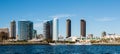 Panorama of Downtown San Diego Waterfront Skyline Royalty Free Stock Photo