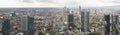 Panorama of downtown skyline Frankfurt Royalty Free Stock Photo