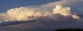 Panorama of dramatic cloudscape after a storm in Minnesota Royalty Free Stock Photo