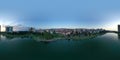 Panorama 360 from a drone Batumi city Adjara Georgia