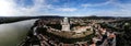 Panorama drone photo from Hungary Royalty Free Stock Photo