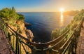 Panorama of Dubrovnik coastline, Croatia.