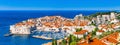 Panorama of Dubrovnik in Croatia Royalty Free Stock Photo