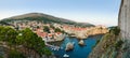 Panorama of Dubrovnik, Croatia at sunset Royalty Free Stock Photo