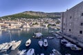 Panorama Dubrovnik Old Port . Europe, Croatia. Royalty Free Stock Photo