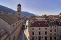 Panorama Dubrovnik Old Town roofs . Europe, Croatia .