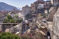 Panorama Dubrovnik Old Town roofs . Europe, Croatia . Royalty Free Stock Photo