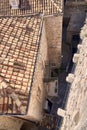 Panorama Dubrovnik Old Town roofs . Europe, Croatia . Royalty Free Stock Photo