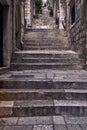 Panorama Dubrovnik Old Town roofs . Europe, Croatia . Royalty Free Stock Photo