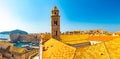 Panorama Dubrovnik Old Town roofs. Europe, Croatia