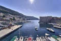 Panorama Dubrovnik Old Port . Europe, Croatia.