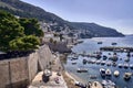 Panorama Dubrovnik Old Port . Europe, Croatia.