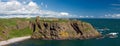 Panorama of Dunnotar Castle Royalty Free Stock Photo