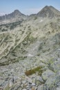 Panorama of Dzhangal and momin dvor peaks, Pirin Mountain, Bulgaria Royalty Free Stock Photo