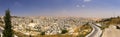 Panorama of East Jerusalem suburb and a West Bank town Royalty Free Stock Photo