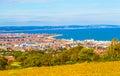 Panorama of Eastbourne coastline East Sussex UK Royalty Free Stock Photo