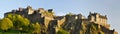 Panorama of Edinburgh castle, Scotland Royalty Free Stock Photo