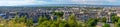 Panorama of Edinburgh city on Calton Hill, Scotland.