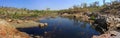 Panorama - Edith falls, Nitmiluk National Park, Northern Territory, Australia Royalty Free Stock Photo