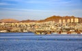 Panorama of the Eilat city on the Red Sea coast, Israel.