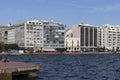 Panorama of embankment of city of Thessaloniki, Greece Royalty Free Stock Photo