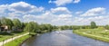 Panorama of the Ems river in Haren